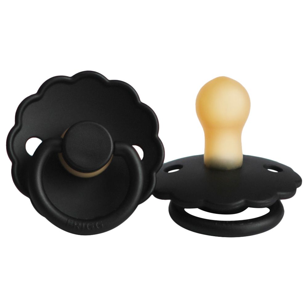 FRIGG Daisy Latex Pacifier 0 6M S1 Jet Black Buy at Best