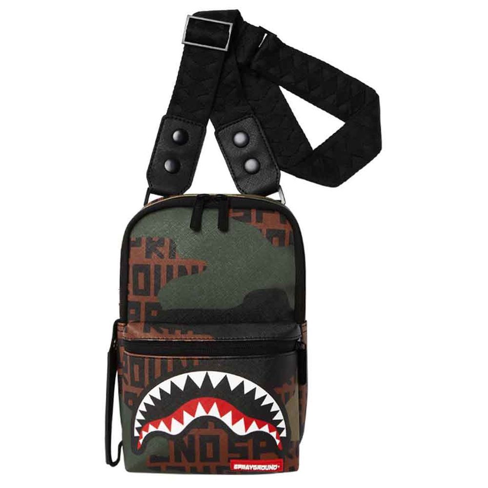 Sprayground Sling Camo Green