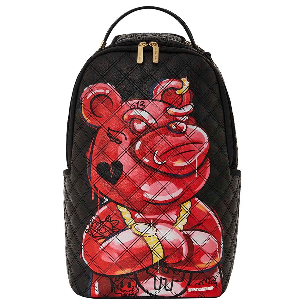 Sprayground Hand Painted Diablo Bear Dlxvf Backpack 18 Inch