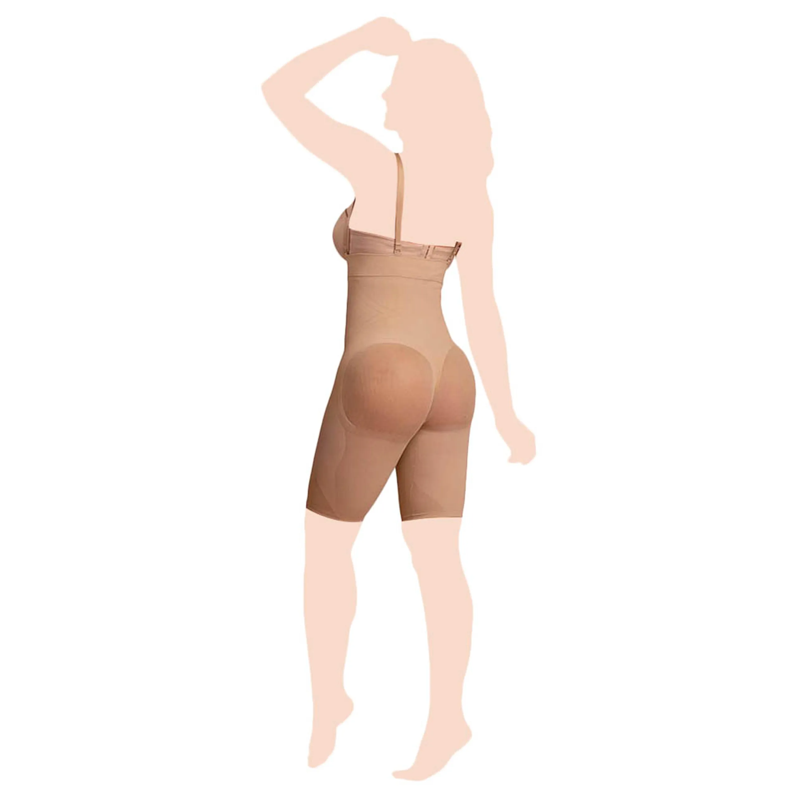Mums & Bumps - Extra High Waisted Shaper Short - Beige
