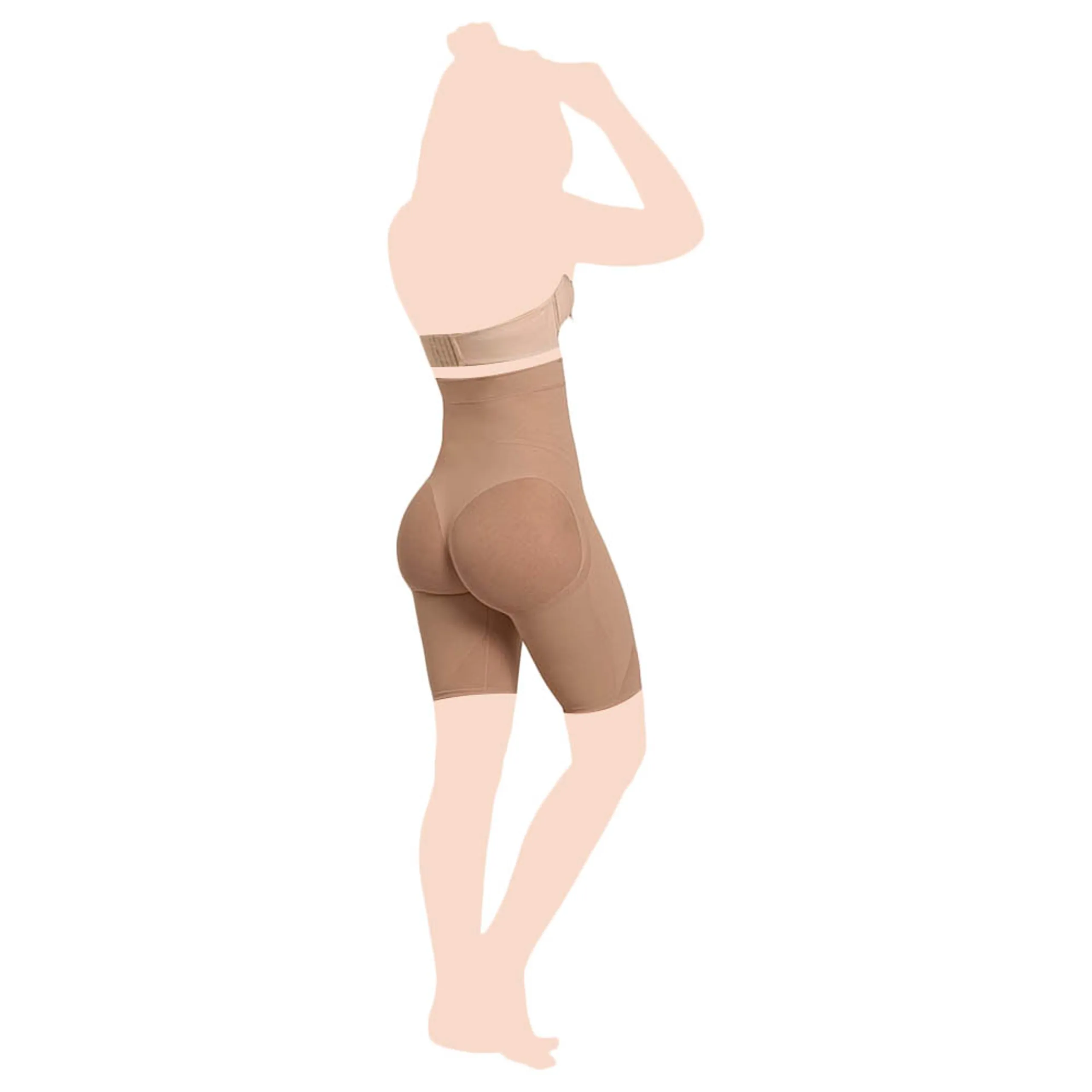 Mums & Bumps - Extra High Waisted Shaper Short - Beige