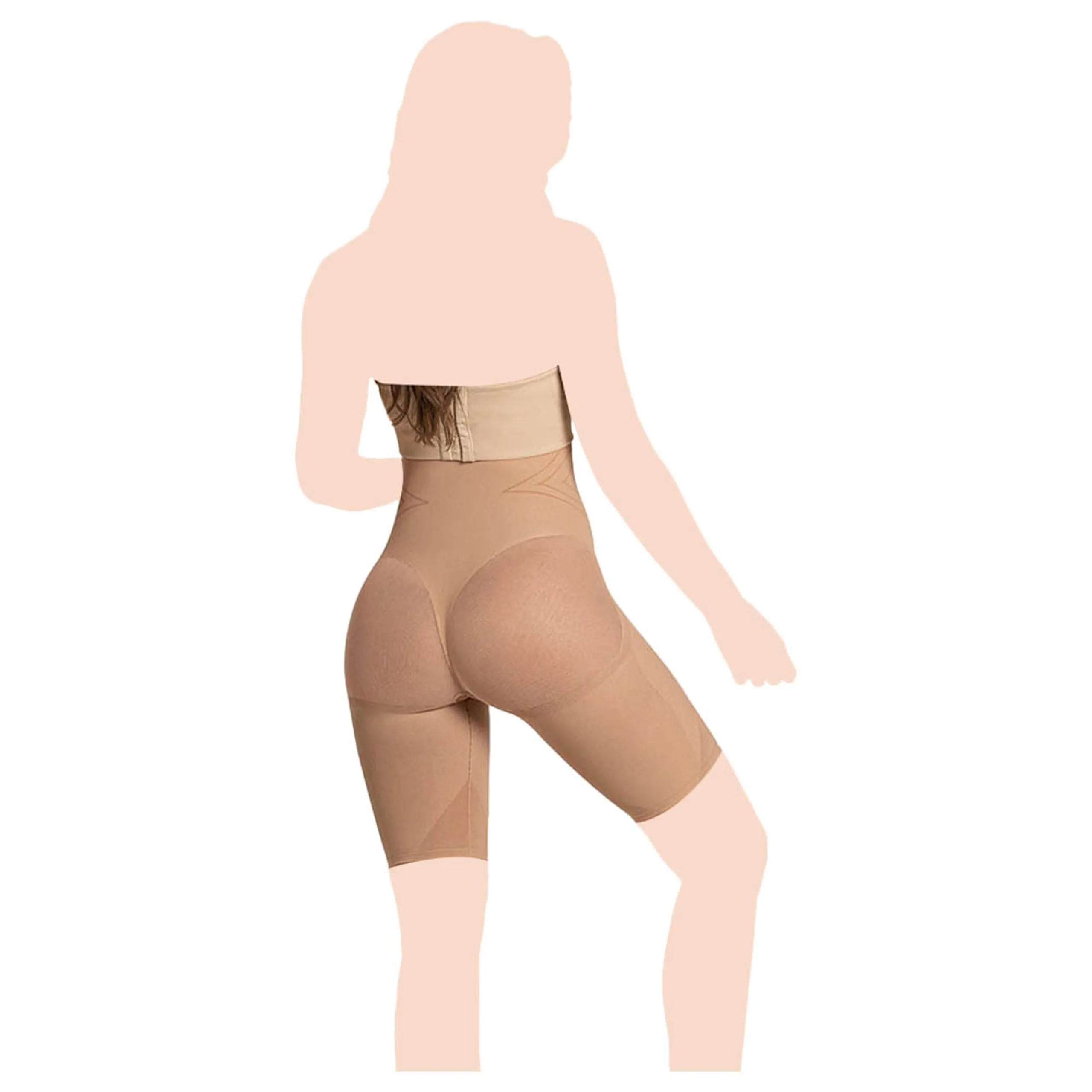 Mums & Bumps - Extra High Waisted Shaper Short - Beige