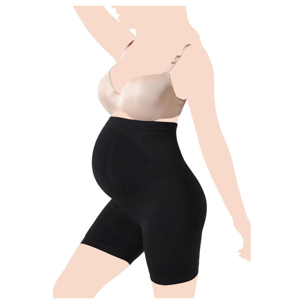 Mums & Bumps - Blanqi Maternity Belly Support Girlshort - Black