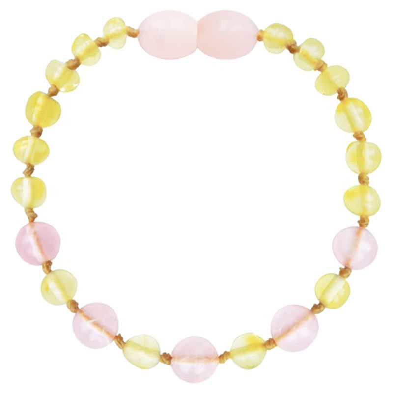 Made By Nature Amber Baby Teething Bracelet Lemon Rose Buy at