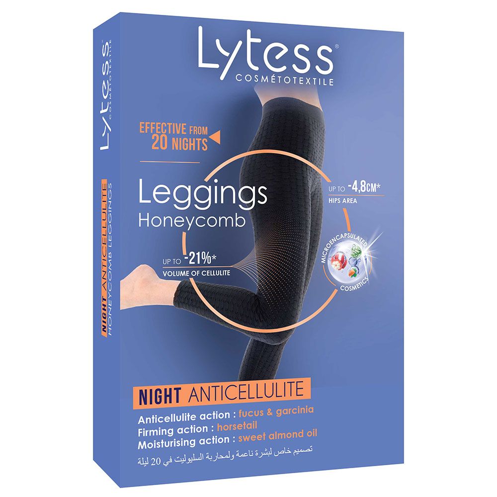 Lytess - Night Anti-cellulite Honeycomb Leggings - Black