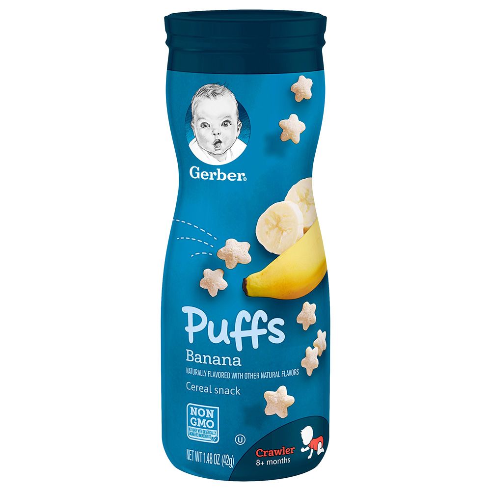 Puffs banana gerber 2025