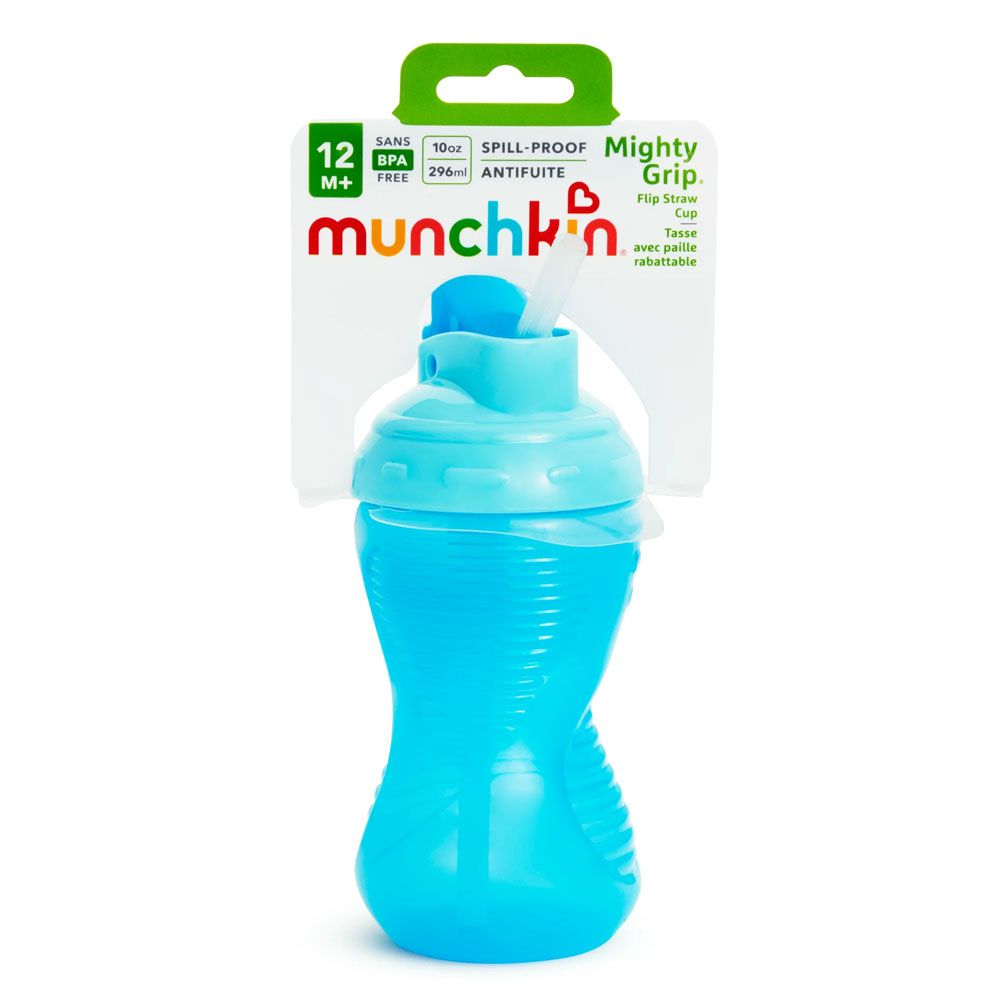 Munchkin Simple Clean Straw Cup, 10oz, Blue/Green, 2 Pack