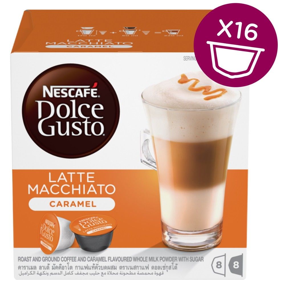 Nescafe Dolce Gusto - Caramel Latte Macchiato Coffee - 16 Capsules