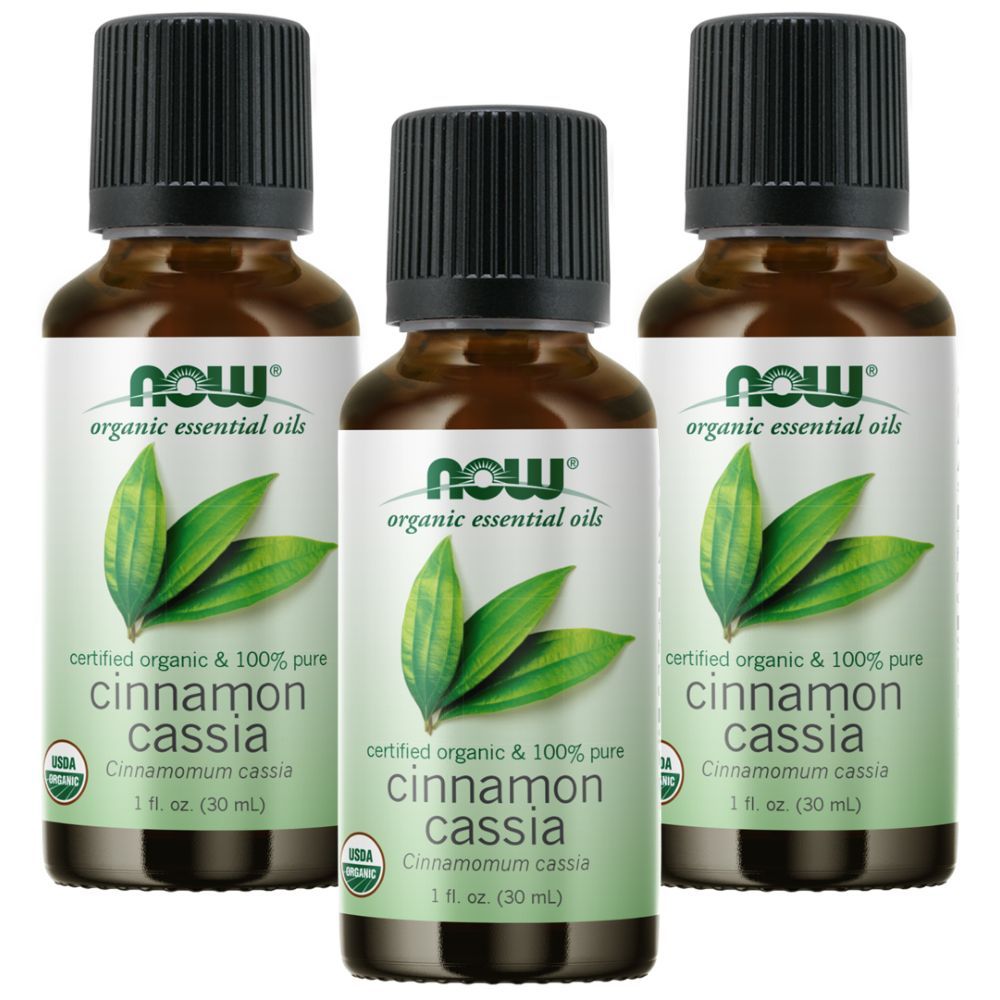 Now Essential Oils Cinnamon Cassia Oil 100% Pure 1 Fl. Oz. 3pcs