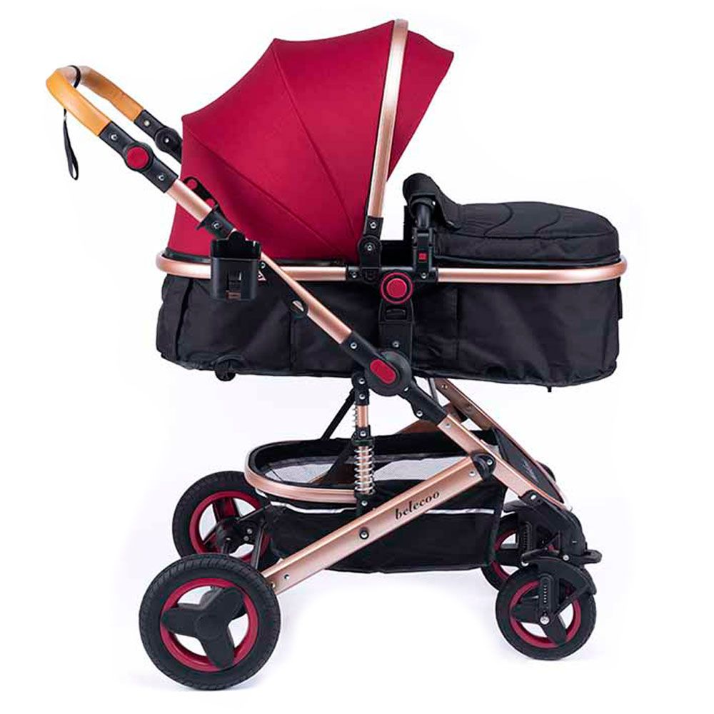 Belecoo 5 3 in 1 Lite Pram Red Buy at Best Price from Mumzworld
