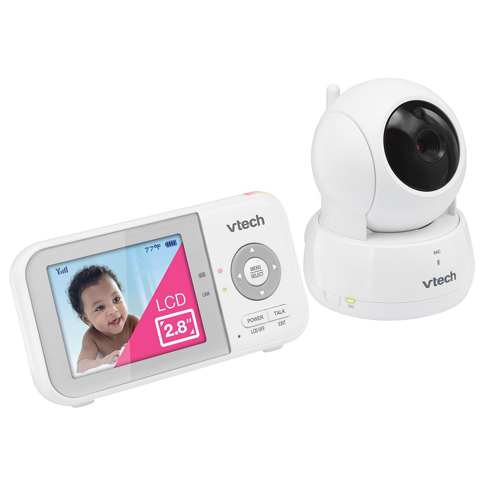 VTech 2.8” Digital Video Baby Monitor with Night Light White