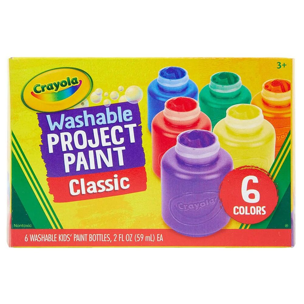 2-oz. Crayola® Classic Colors Washable Assorted Colors Kid's Paint
