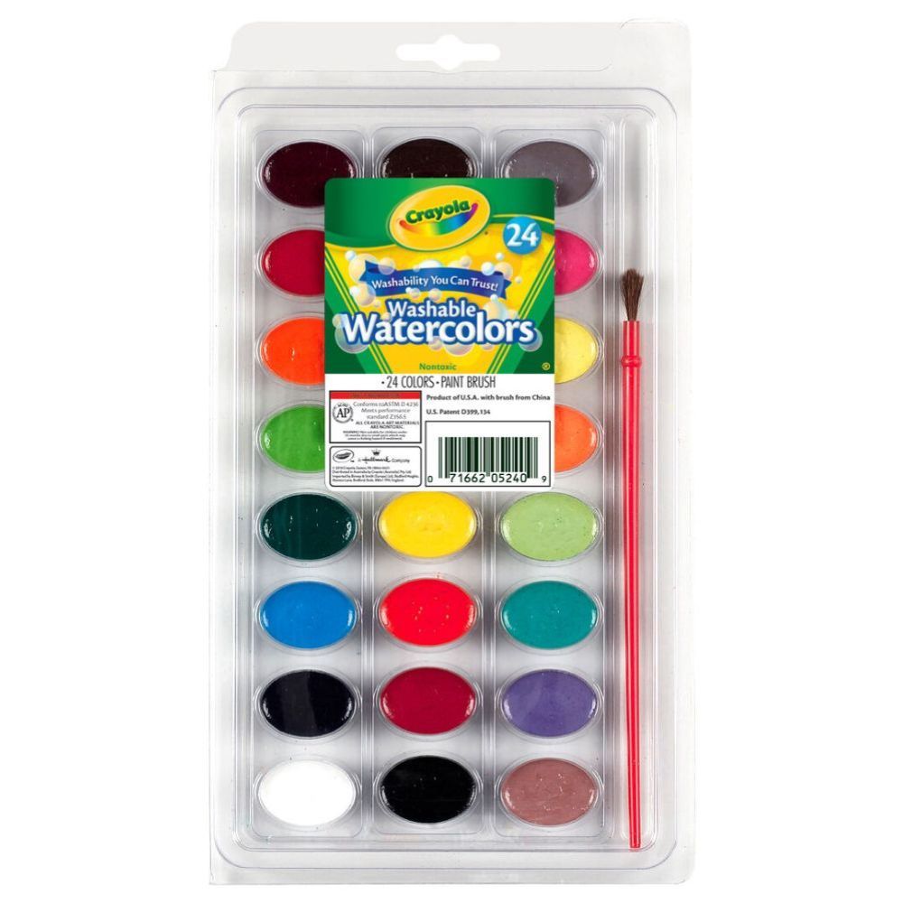 Crayola Pop & Paint Washable Watercolor Palette