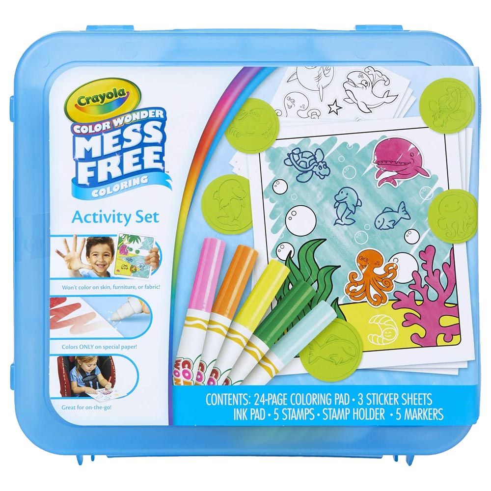 Crayola Color Wonder Mess-Free Metallic Paper & Markers Kit, Spidey