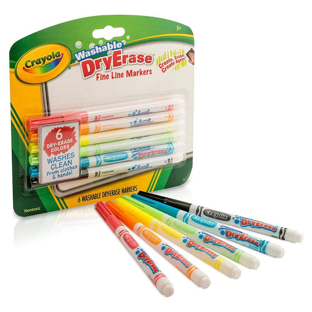 Crayola Project Erasable Poster Markers, Pack of 6