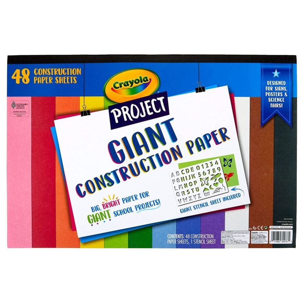 Crayola Colors of The World Construction Paper, 48 Sheets