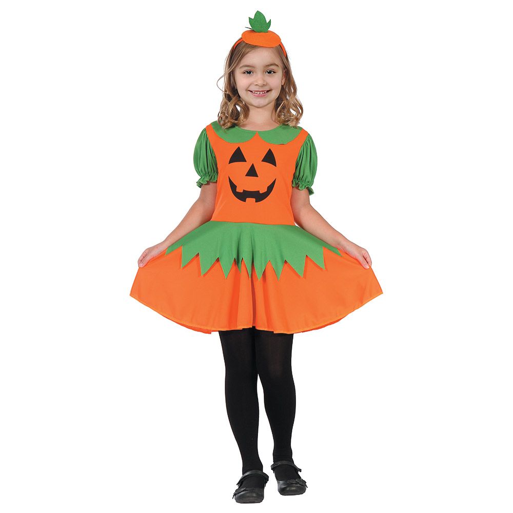 Party Magic Pumpkin Girl Costume Orange Buy at Best Price