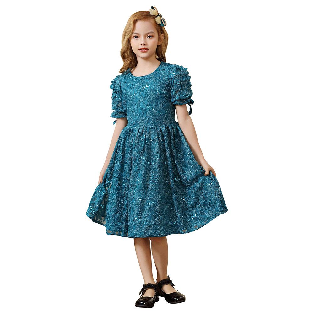 Girls teal dress deals