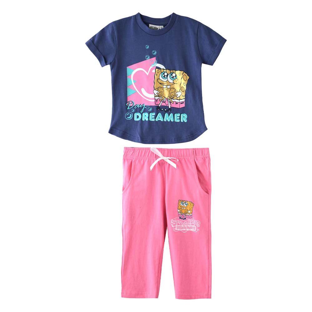 Nickelodeon Girls T Shirt Pyjama 2pc Set