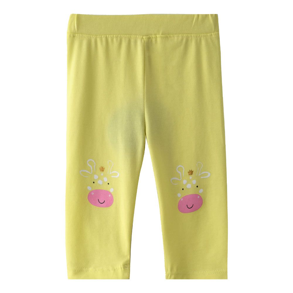 Little Kangaroos Baby Girls Leggings Lemon Yellow