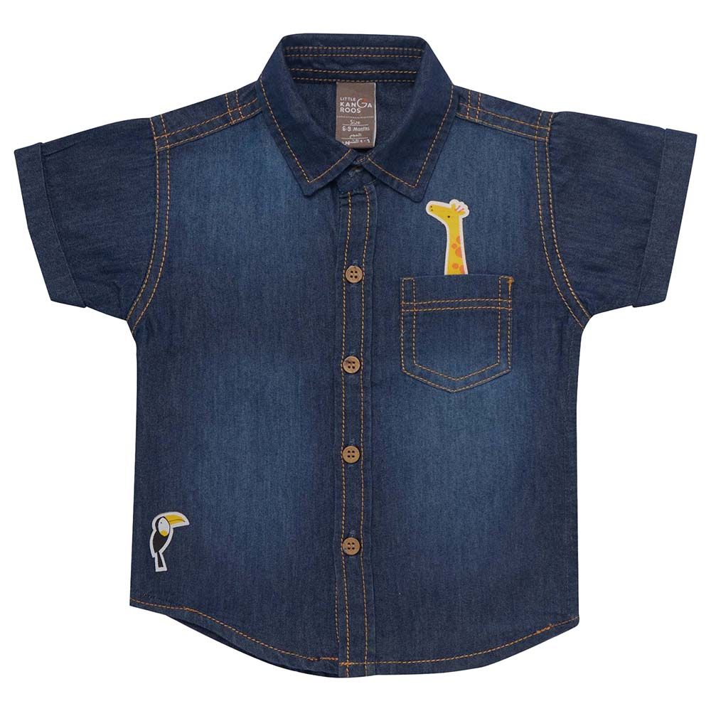 Baby blue jean deals shirt