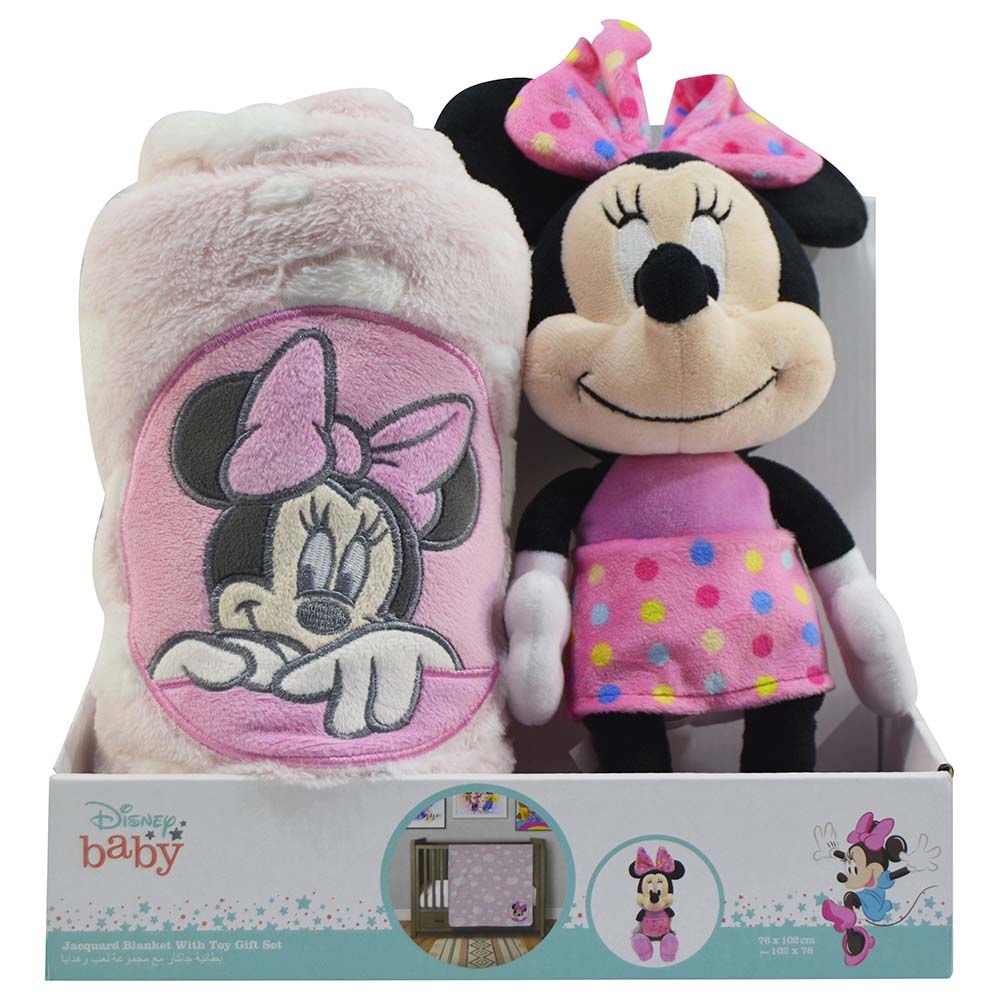 Disney Baby Minnie Mouse Blanket And Toy Gift Set Pink Buy