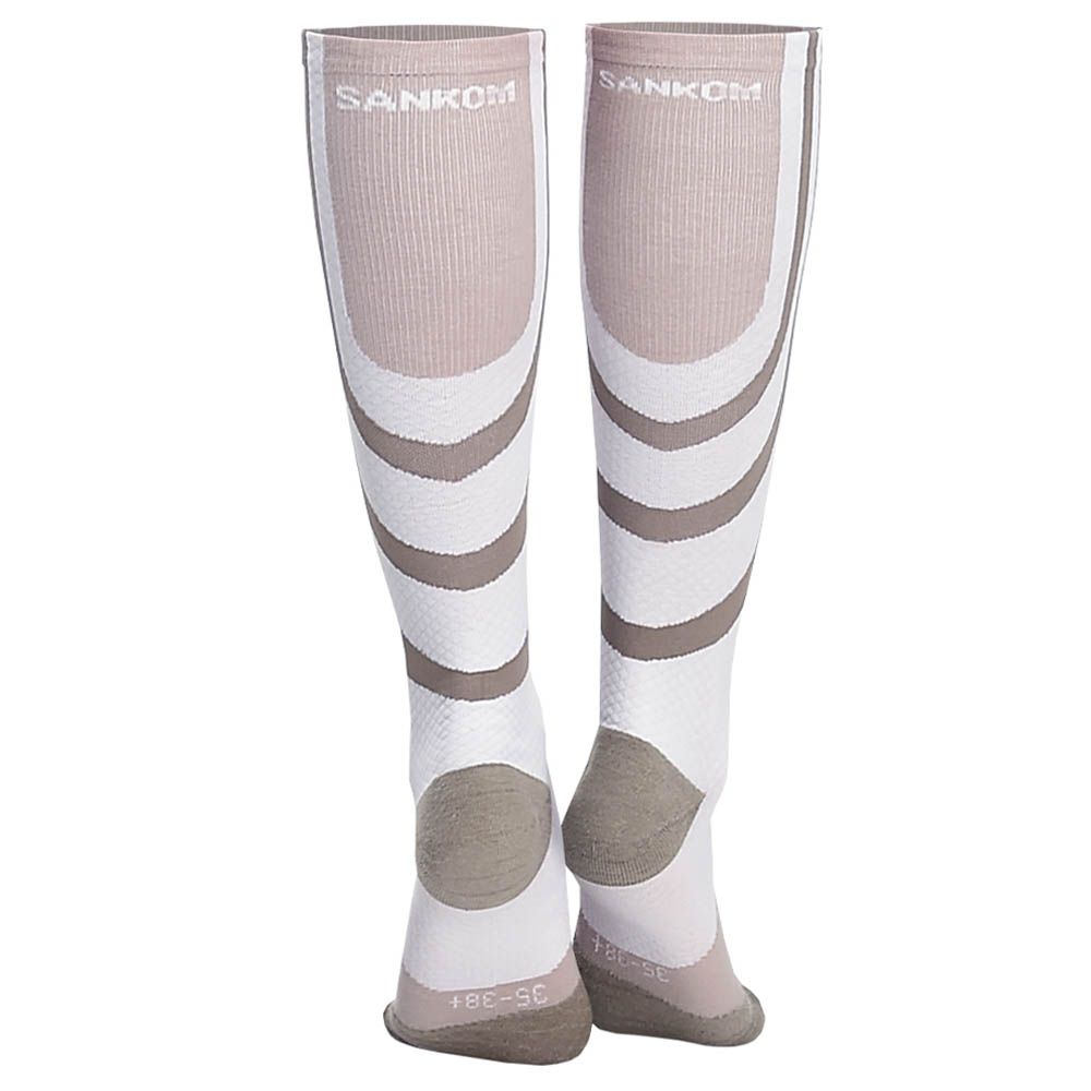 Sankom - Patent Active Compression Socks - White