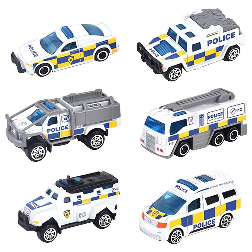 Open Door Police Car Alloy Made Toy 1:32 - Assorted