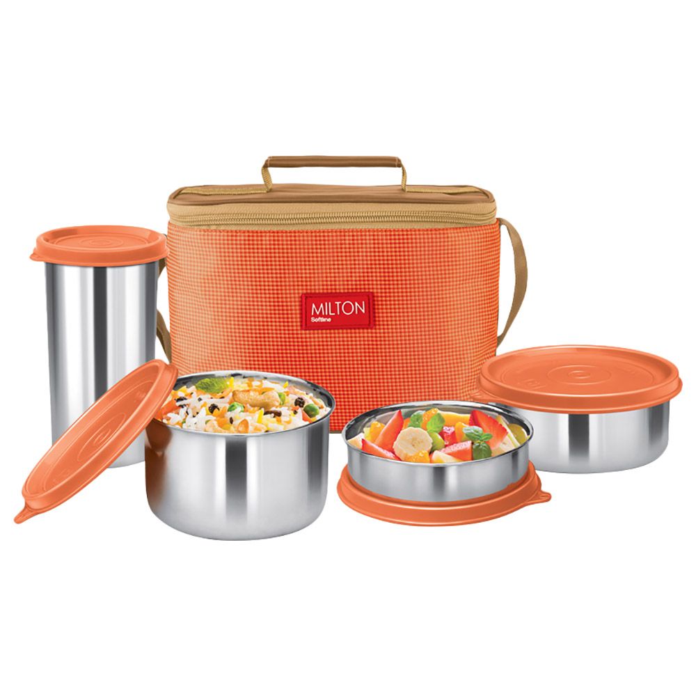 Milton thermosteel lunch sales box 4 container