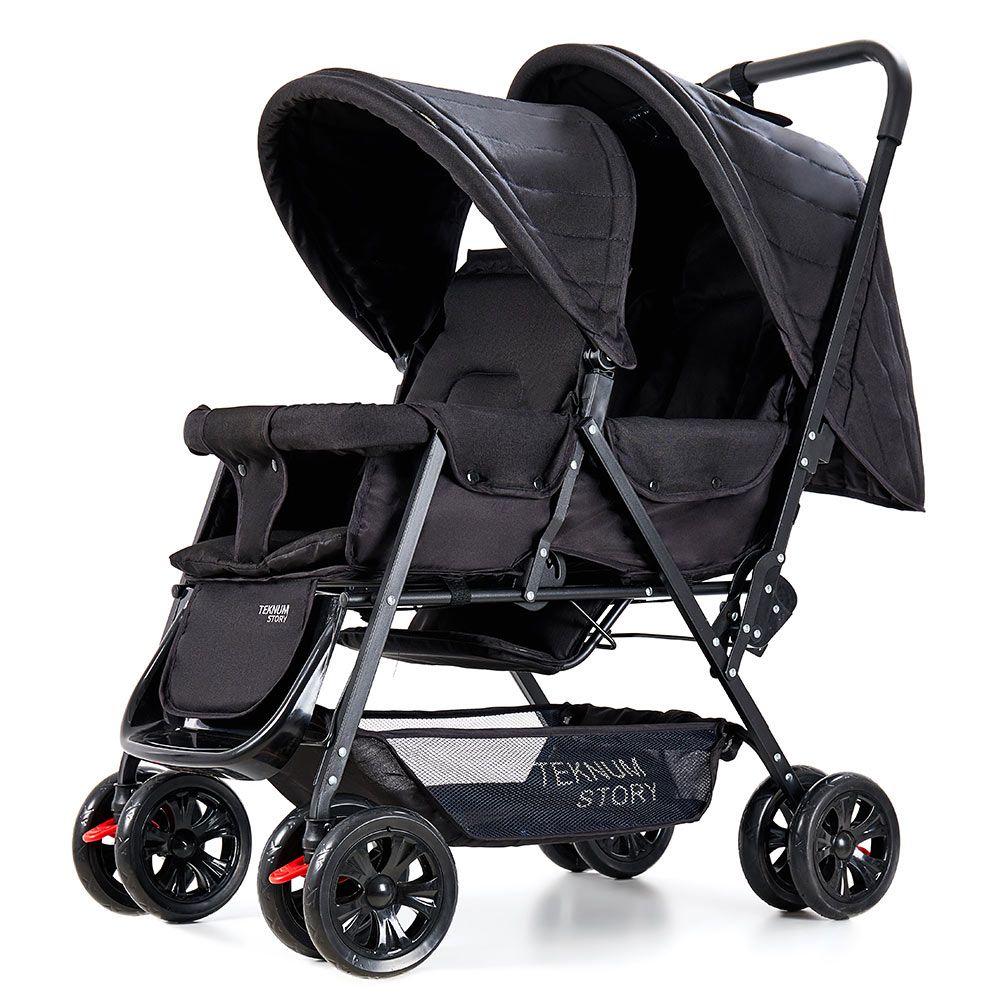 Teknum Double Baby Stroller Black Buy at Best Price from