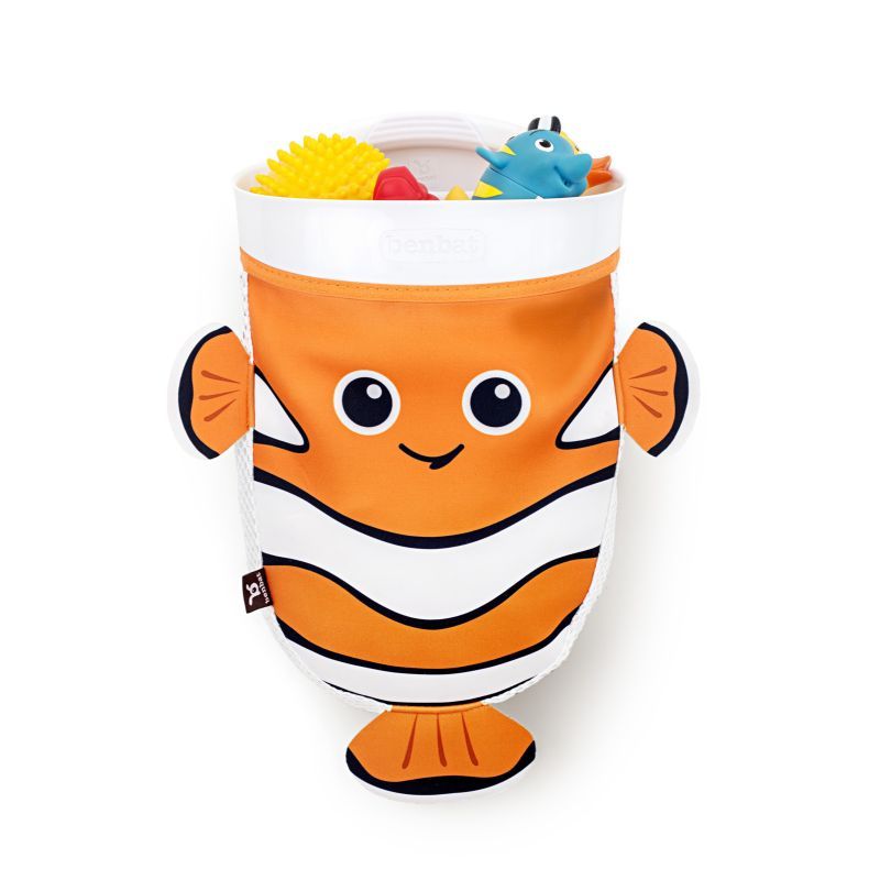 1pc Cartoon Shaped Bath Toy Organizer With Suction Cup, Bathtub Storage  Basket For Kids' Toy