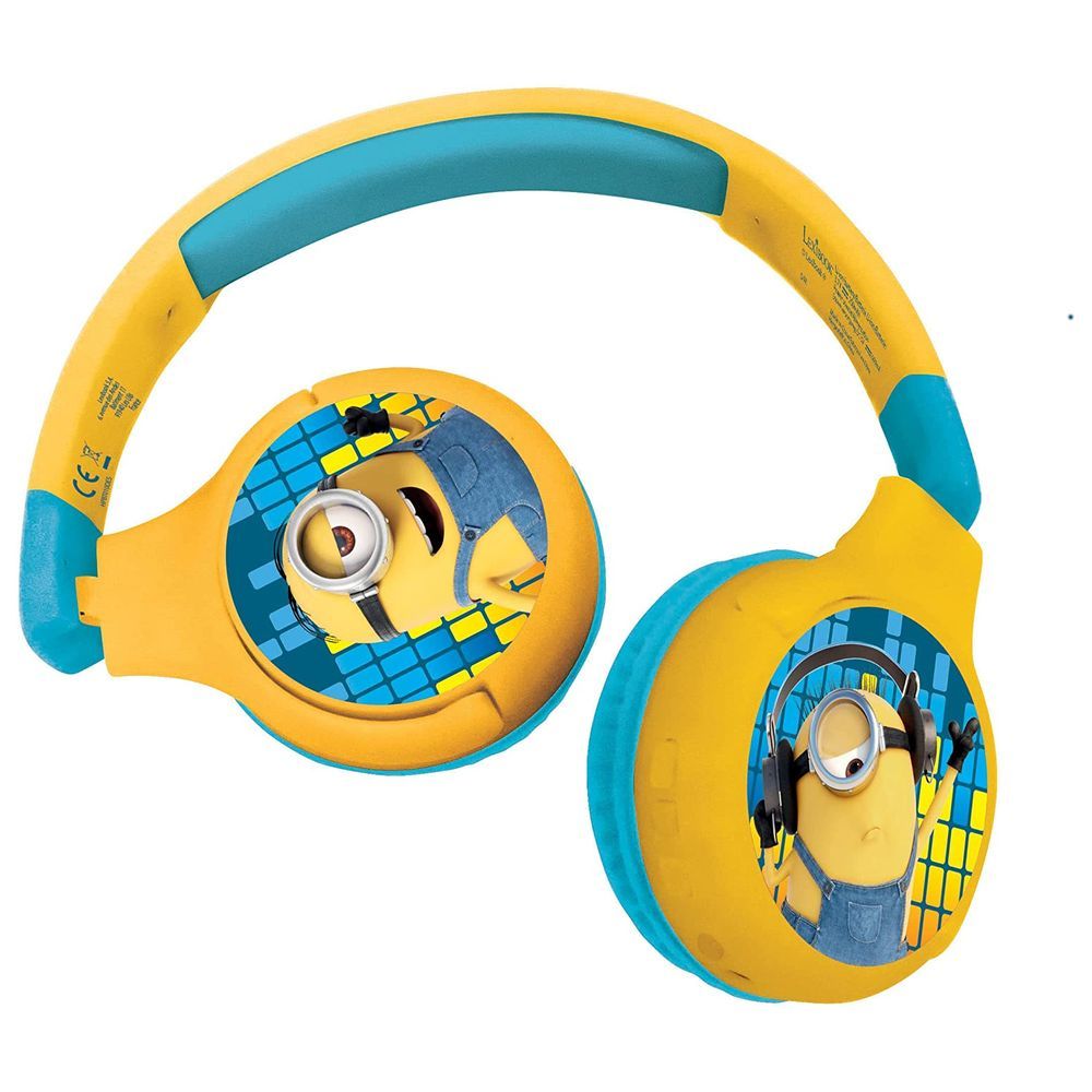 Lexibook 2 In 1 Bluetooth Wired Foldable Headphones W Kids