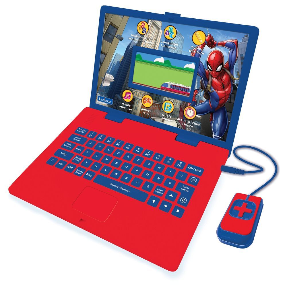 Lexibook Spider Man Bilingual Educational Laptop 130 Activities