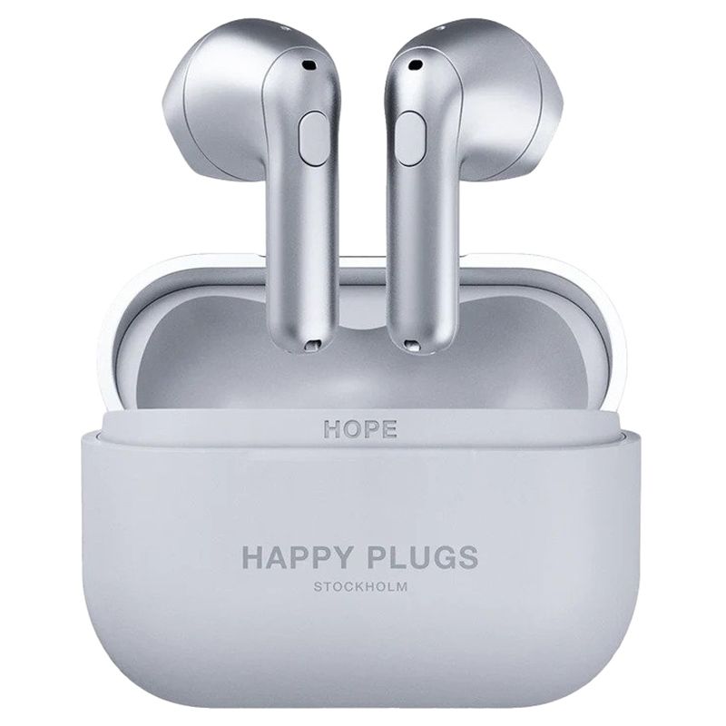 Happy Plugs Hope True Wireless Headphones Silver