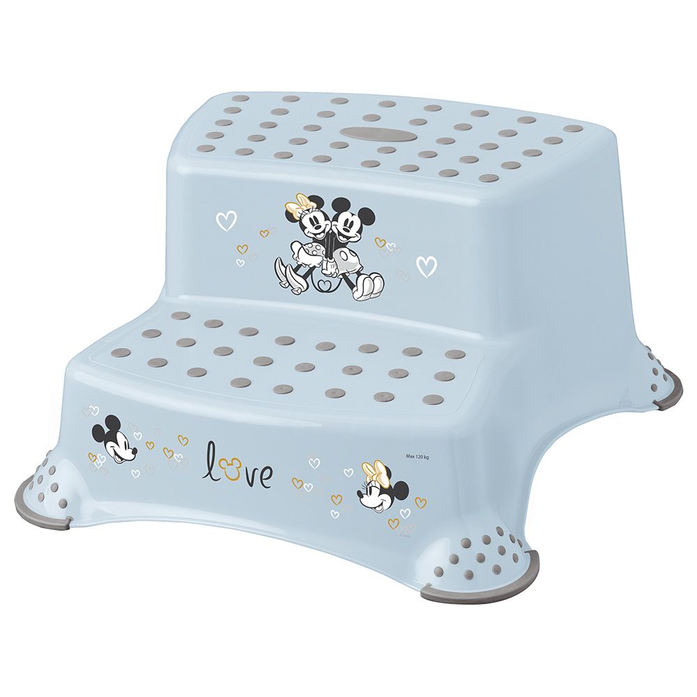 Keeeper Disney Anti Slip Double Step Stool Minnie Mickey Blue