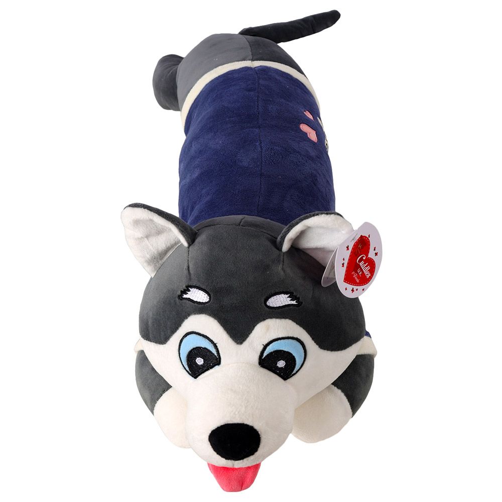 Husky cuddly toy discount