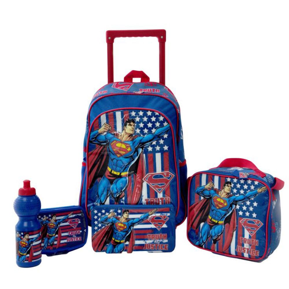 Warner Bros. Superman Truth Justics 5 in 1 Trolley Bag 18