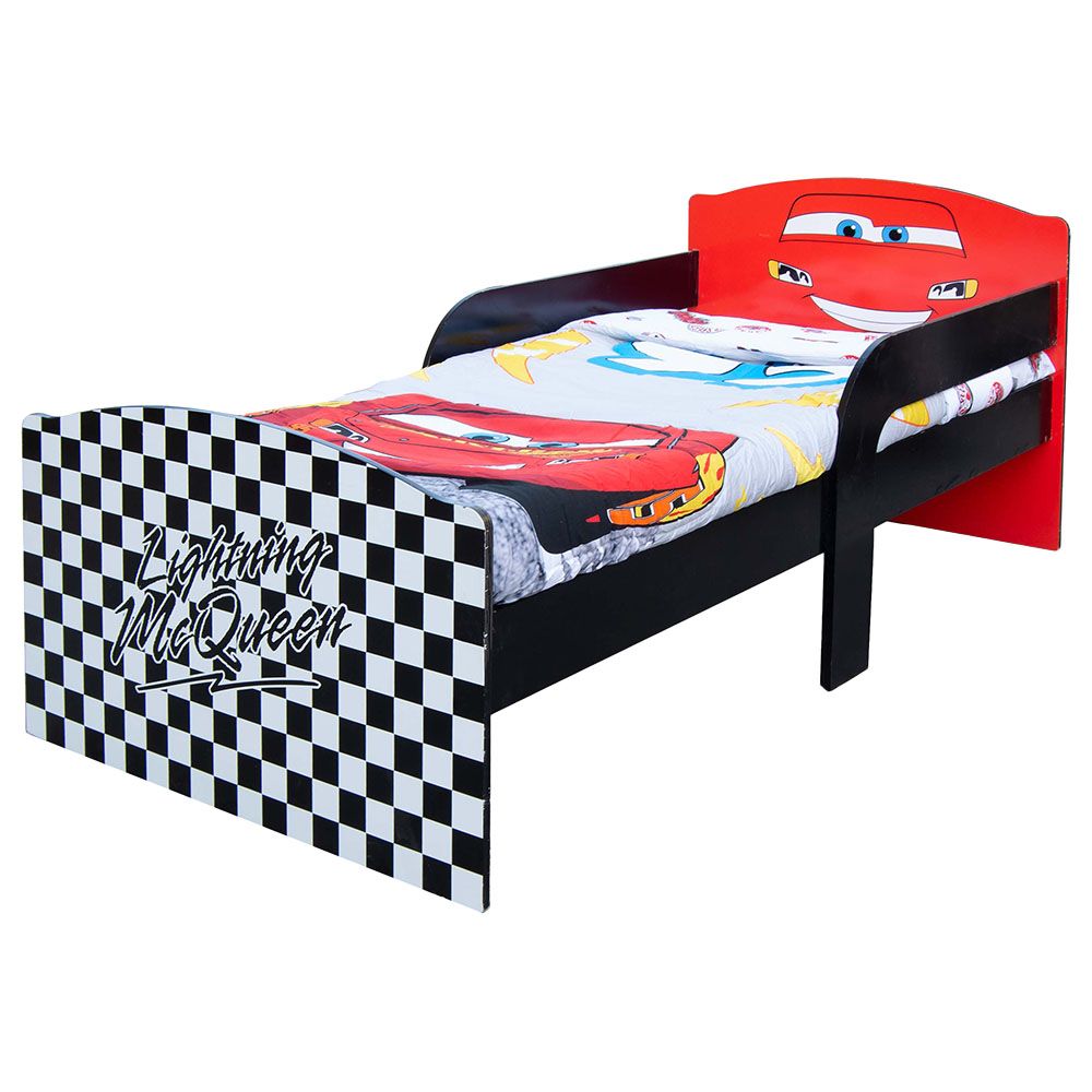 Disney Cars Lightning McQueen Toddler Bed with Storage