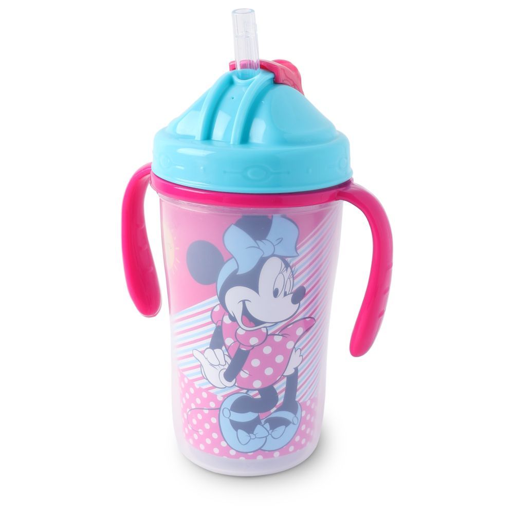 Mickey Mouse Weighted Straw Trainer Cup 7 Oz - Training Sippy Cup for Baby  and Toddler