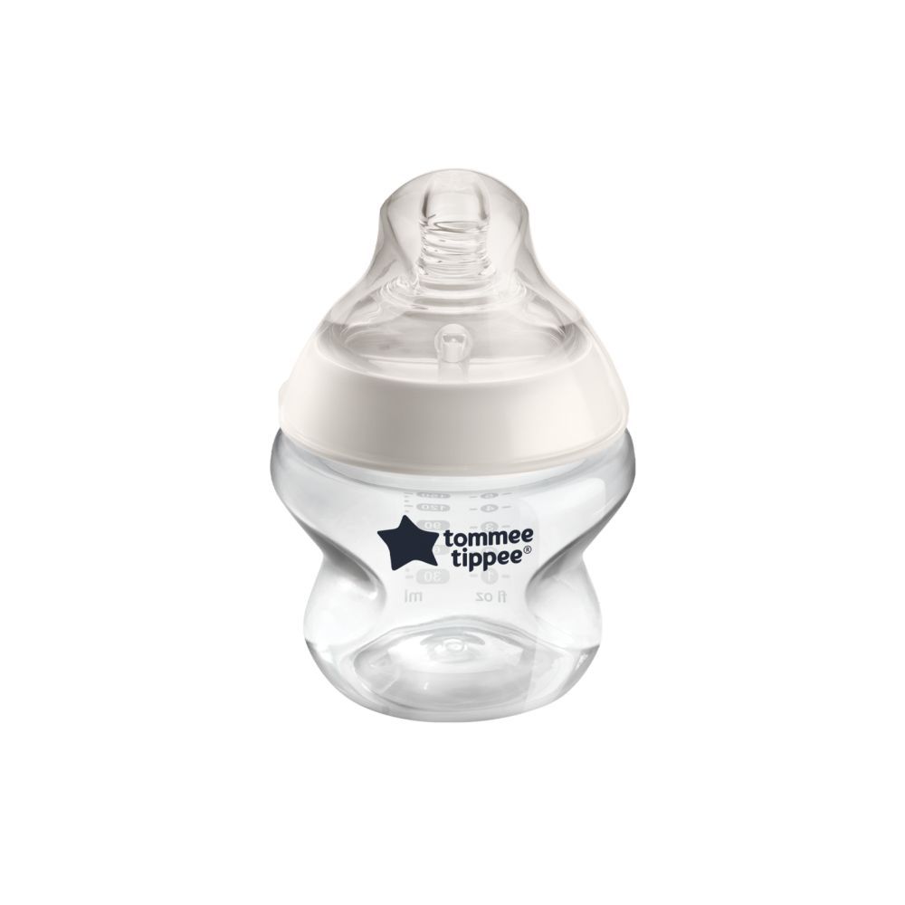 Tommee Tippee Closer to Nature Feeding Bottle, 150ml - Clear
