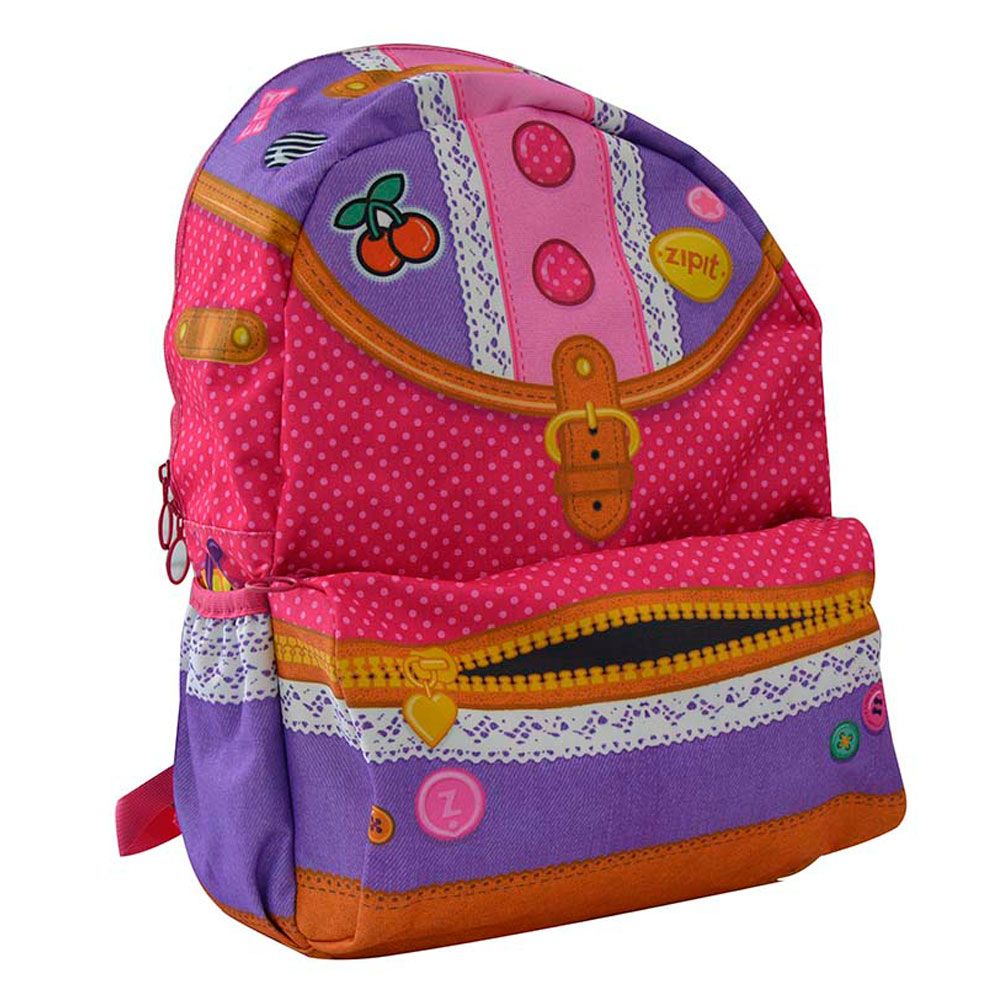 Zipit Adventure, Backpack & Lunch Bag, Young Fashion Designer, Girl's, Size: Medium, Purple