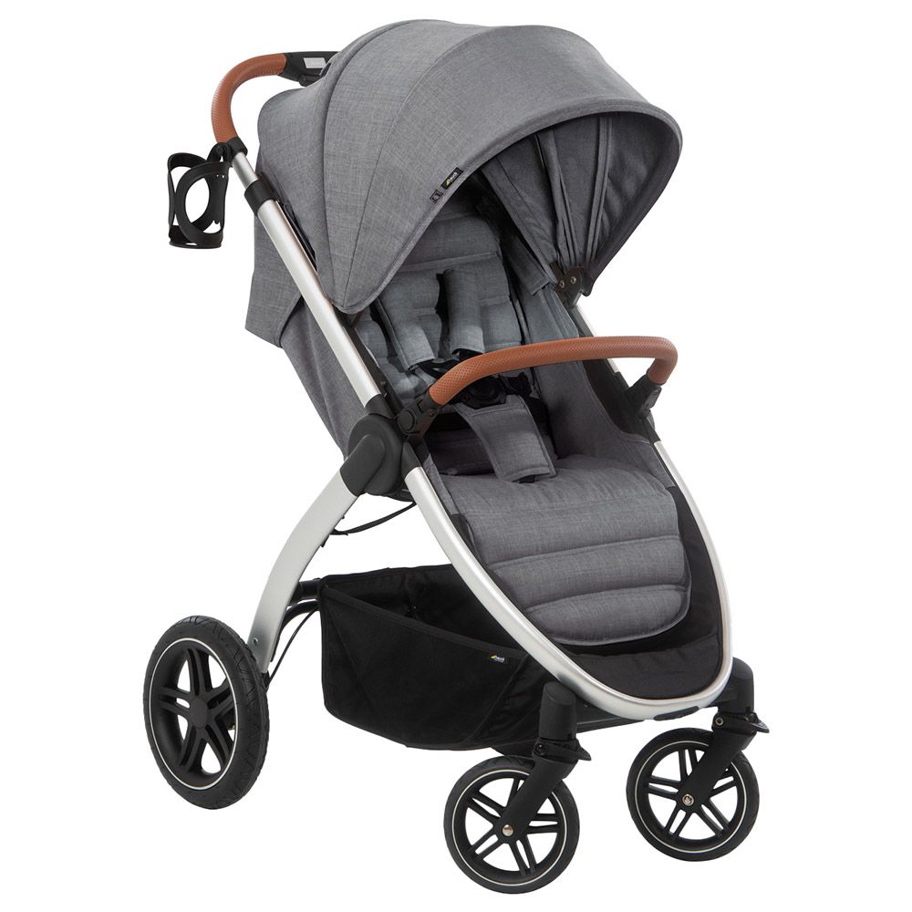 Hauck Uptown Stainless Steel Stroller Grey