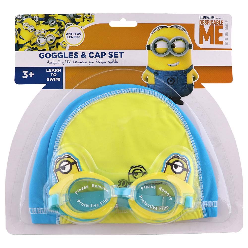 Universal Minions Kids Boys Swim Cap Goggle Set Buy at Best