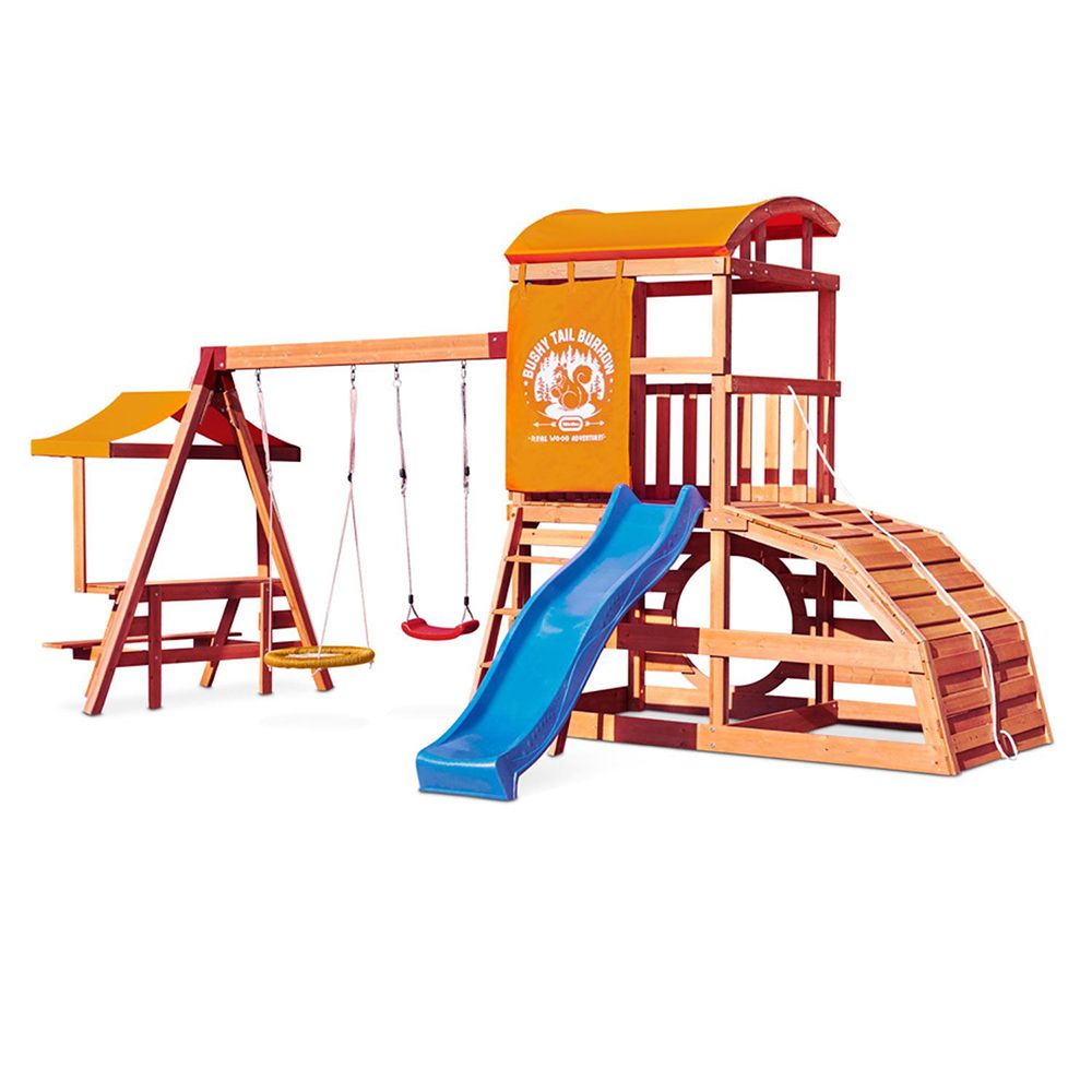 Little tikes slide sales wooden