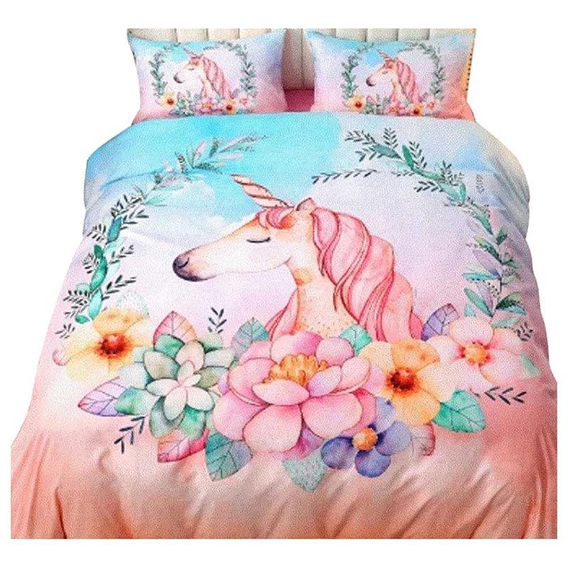 UKR Unicorn Printed Kids Bedding Set