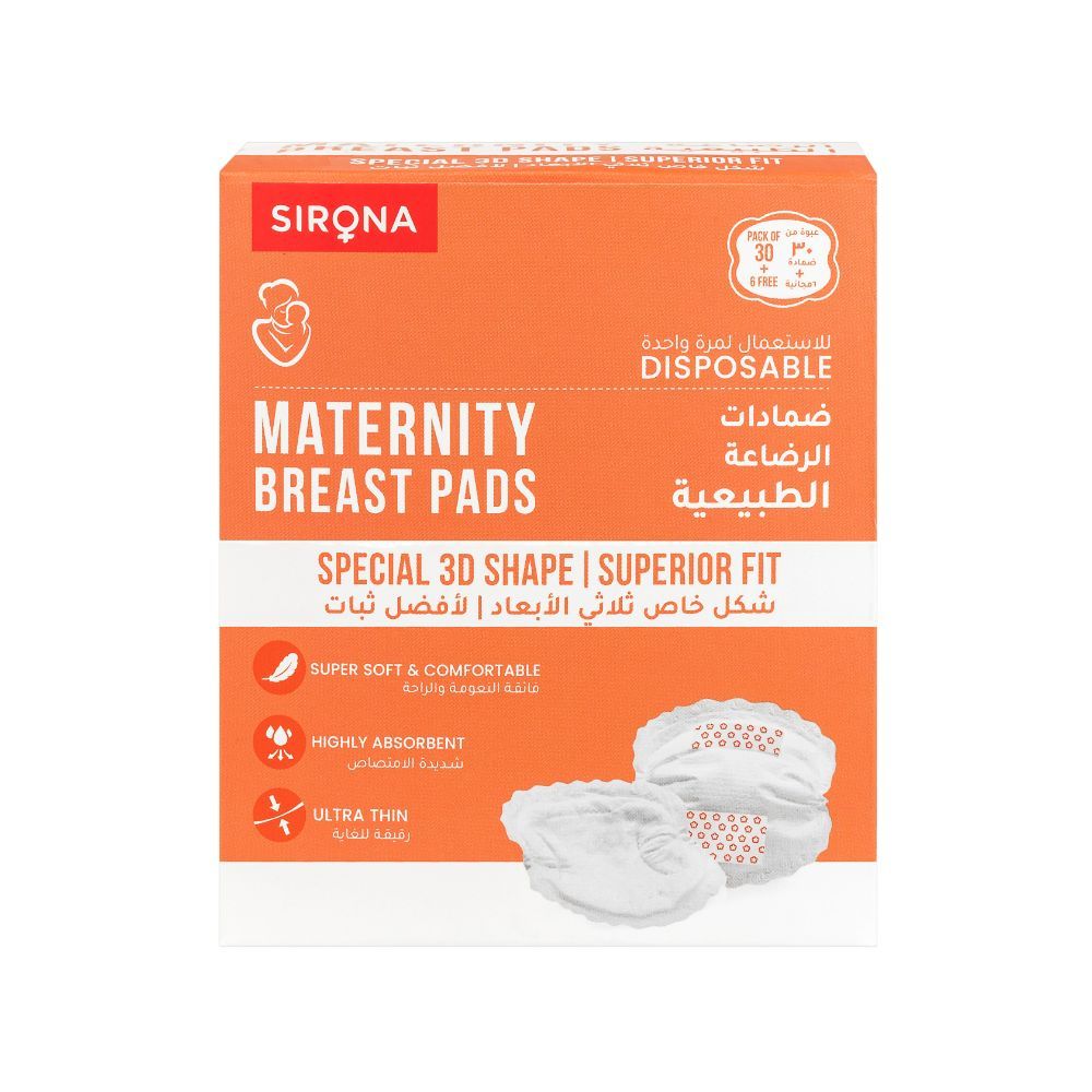 Ultra Thin Disposable Breast Pads, Super Absorbent, Discreet Fit, (Pack of  36)
