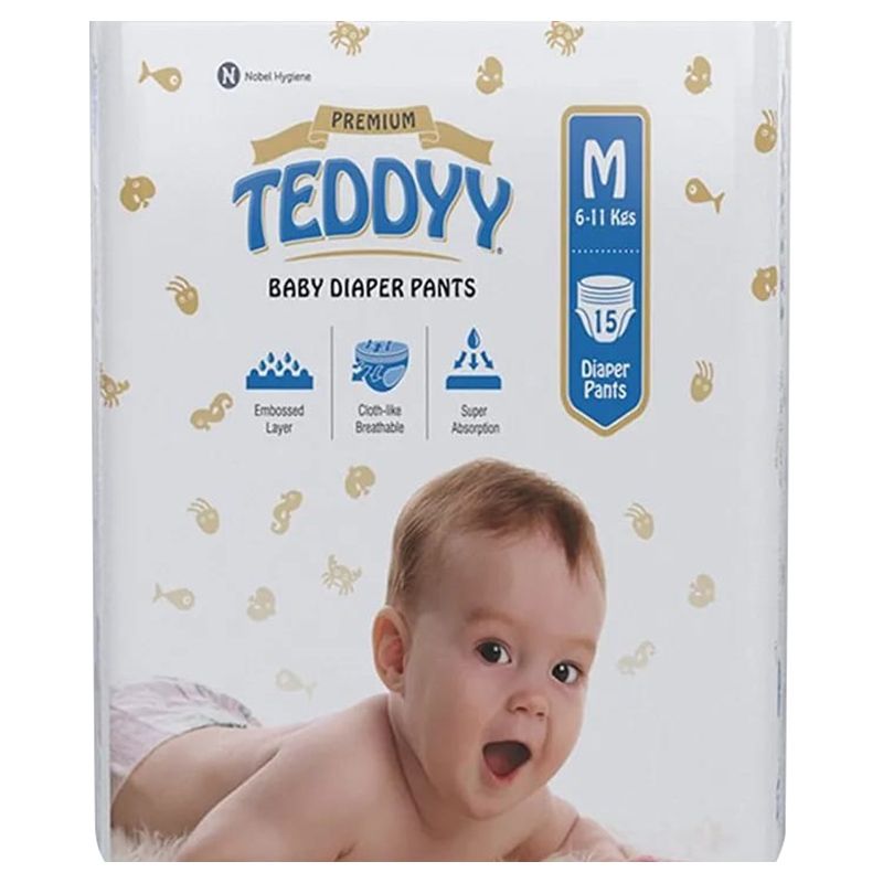 Teddy pampers medium best sale size