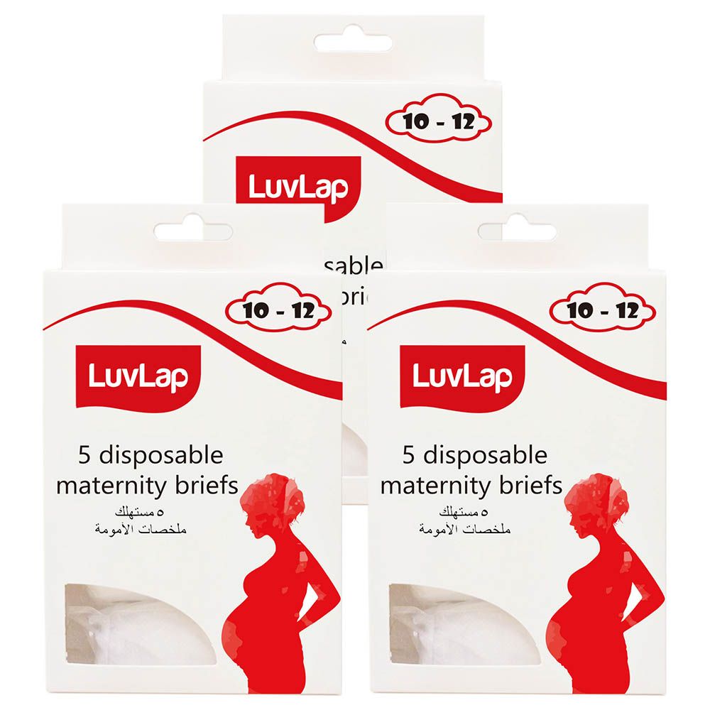 Luvlap - Disposable Maternity Brief Size 10-12 Pack Of 3