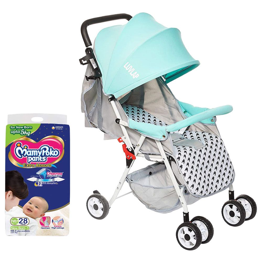 Luvlap Stroller Green Mamypoko Pants Diaper 28 Counts Buy