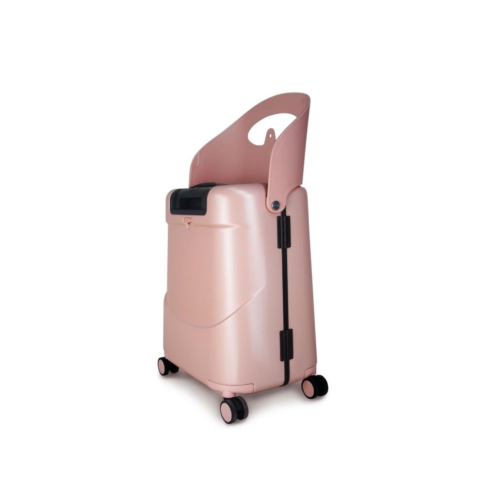 Miamily - Carry-On Luggage with Patented Child Seat - 18-Inch - Dusty Pink